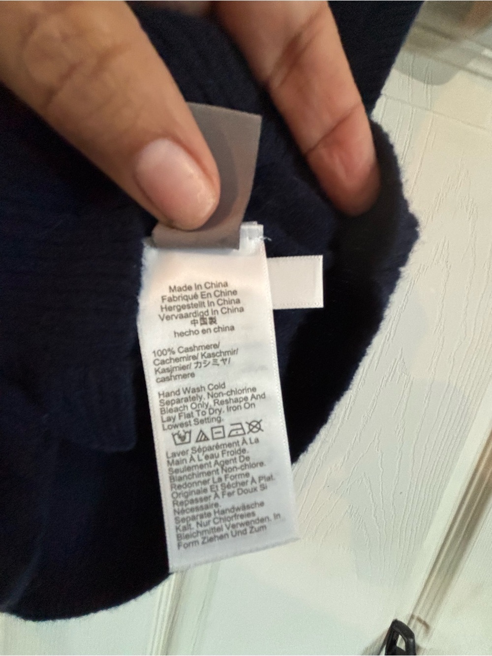 J. Crew Navy Cable-Knit Cashmere Button Vest with Gold-Tone Buttons - Picture 9 of 12